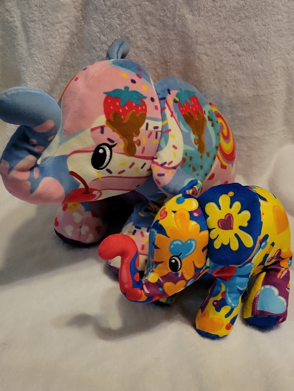 Funky Pop Art Plush Elephants